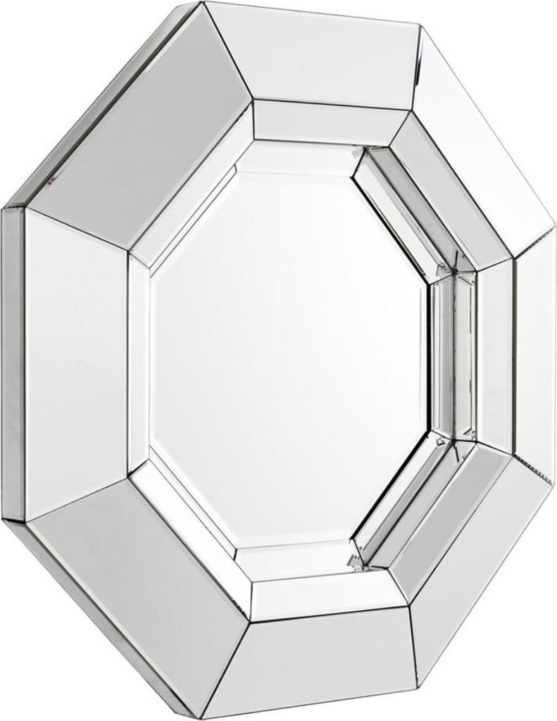 Casa Padrino Luxus Spiegel / Wandspiegel 68 x H. 68 cm - Luxus Kollektion