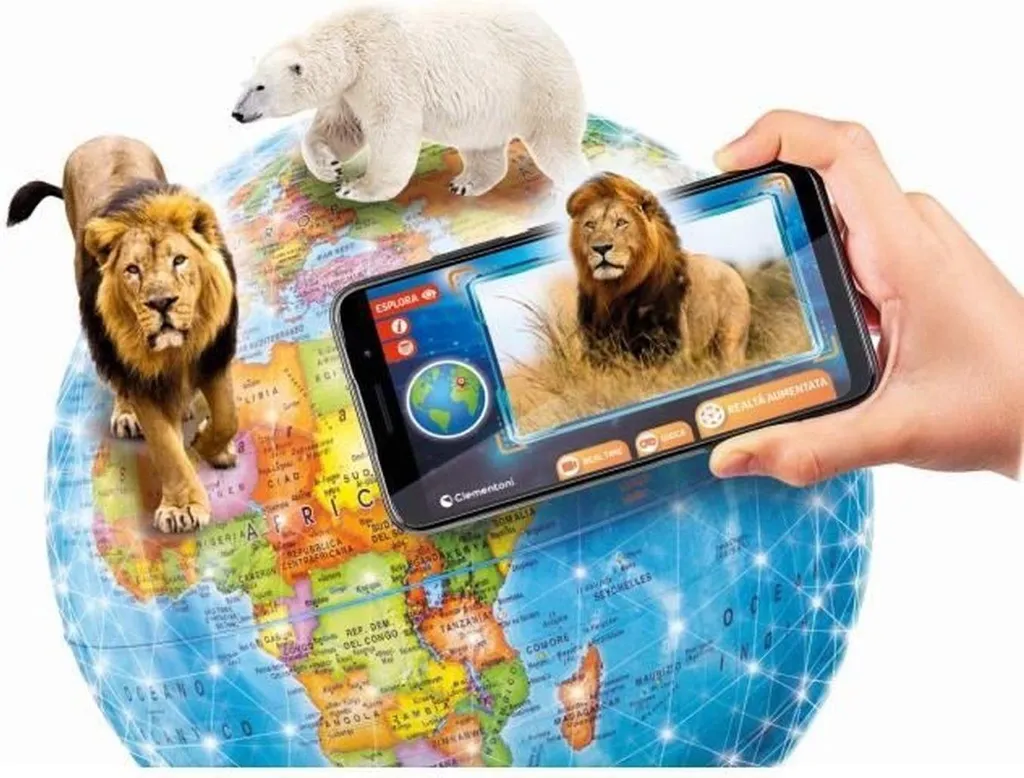 Exploraglobe Voyager Clementoni globe 28 activités et 3 modes de jeu Bluetooth