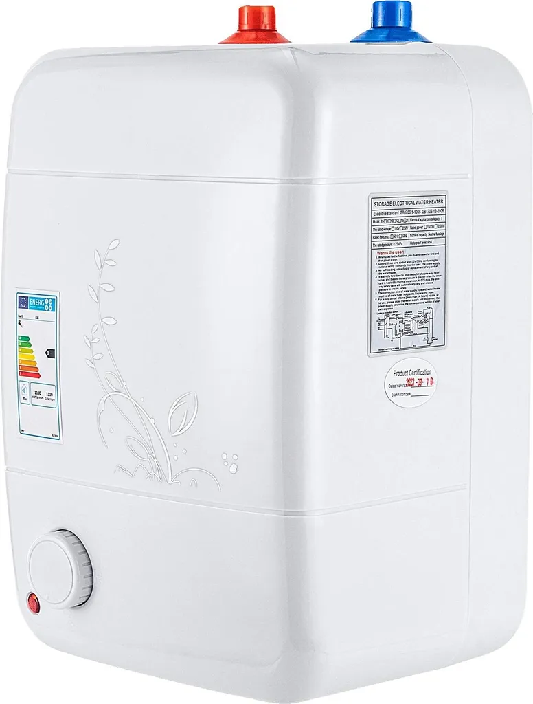 Chauffe-eau chauffage rapide blanc avec thermostat réglable intégré