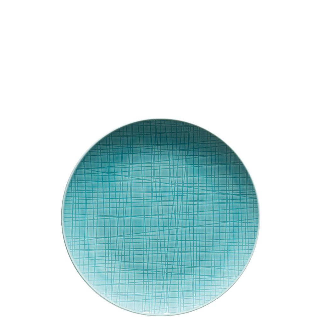 Rosenthal Teller Mesh Colours Aqua flach, Porzellan, Blau, Produktbild 