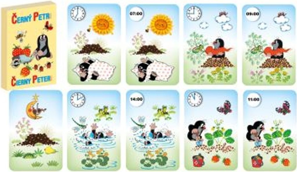 Karten Schwarzer Peter Maulwurf Uhr Produktbild 