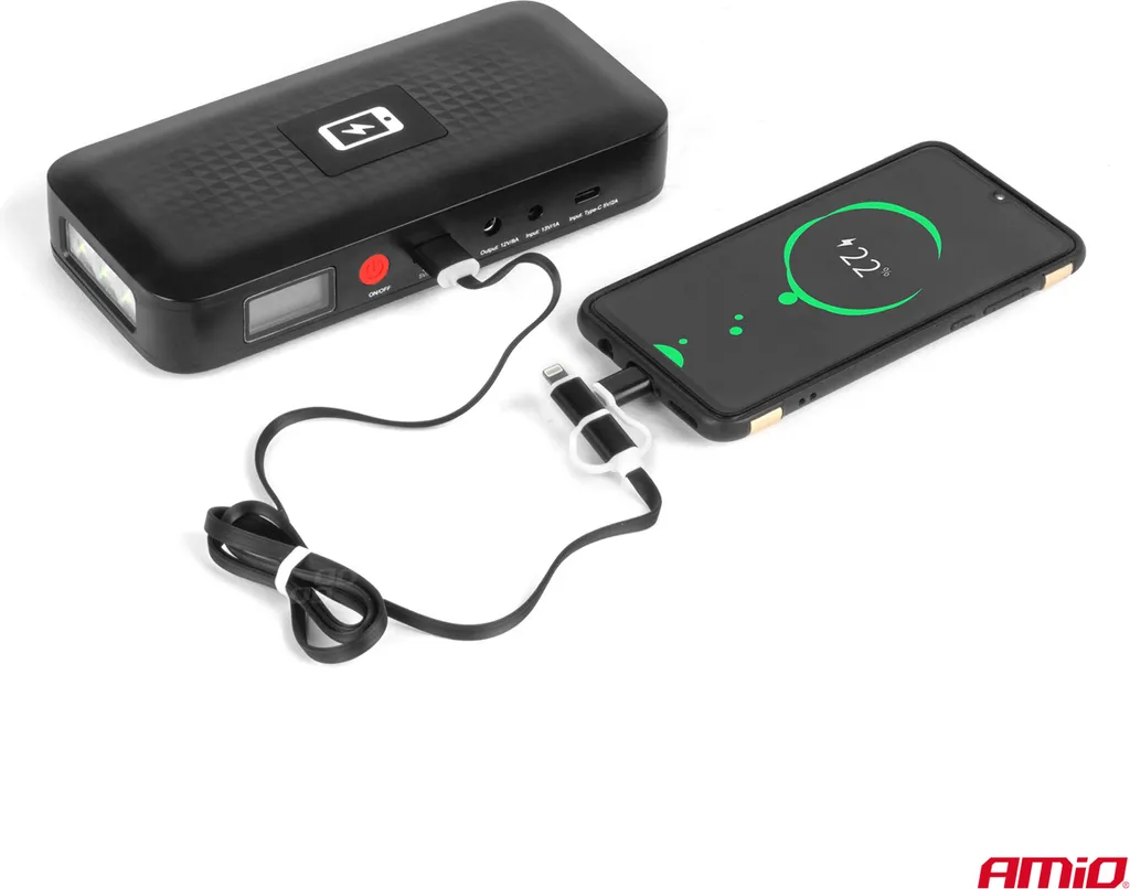 Starter Batteria Auto 12V POWERFUL START + Custodia Rigida Protettiva - 6