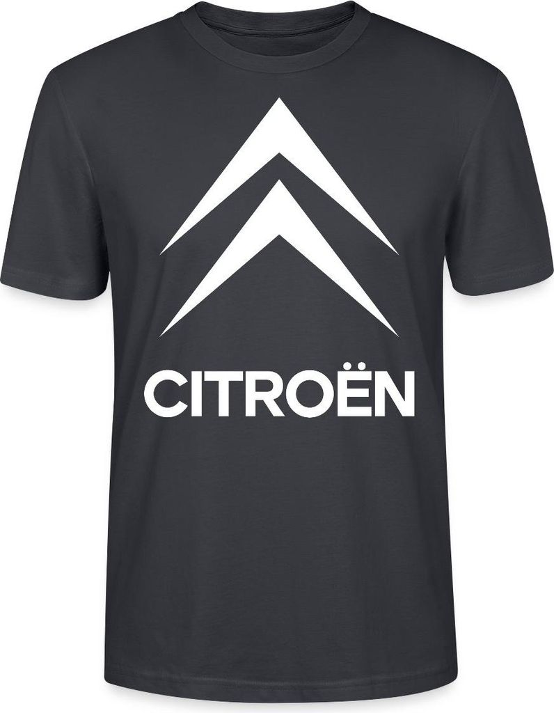 Spreadshirt Citroën Logo Uni Bio T-Shirt, XXL, Dunkles Graublau