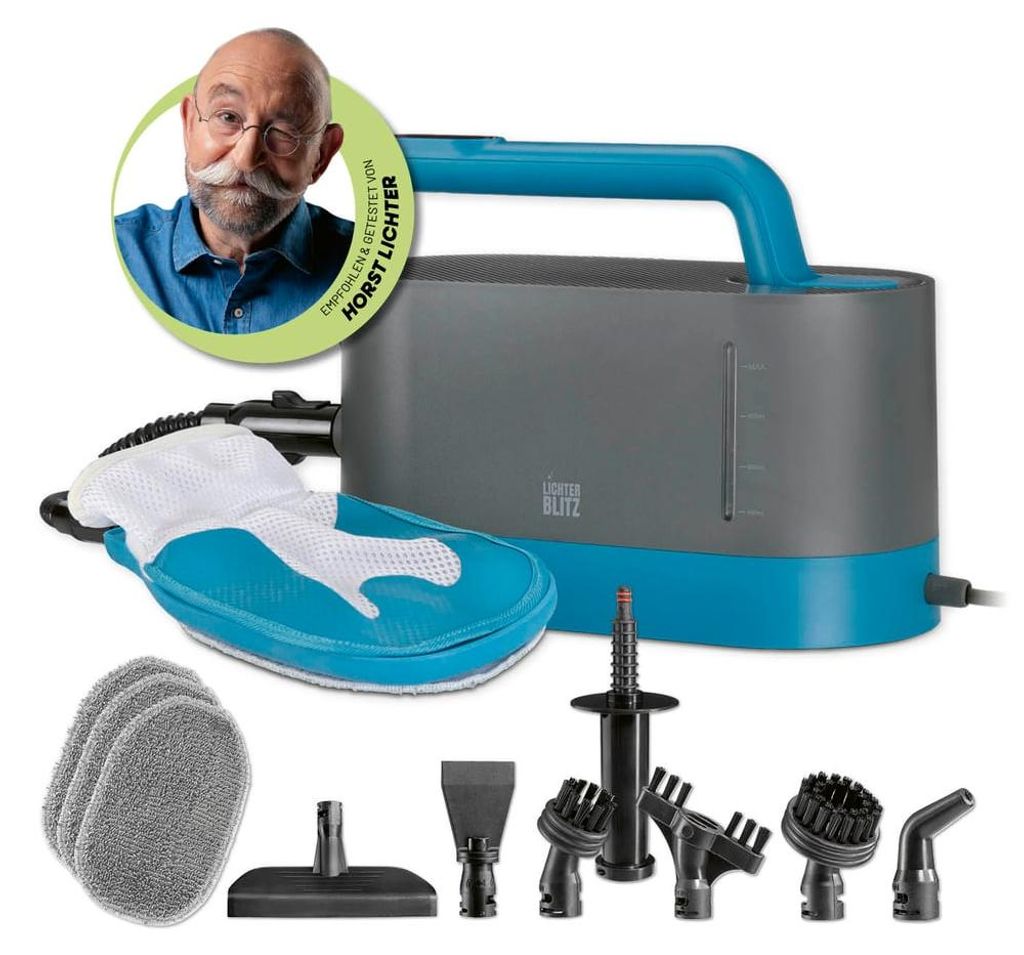 LICHTERBLITZ Dampfreiniger mit Handschuh Dampf Hand Produktbild 