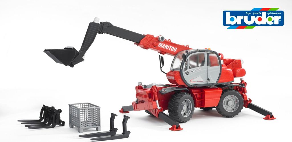 Bruder, Manitou Teleskoplader MRT 2150 1:16 mit Zubehör, 1 Produktbild 