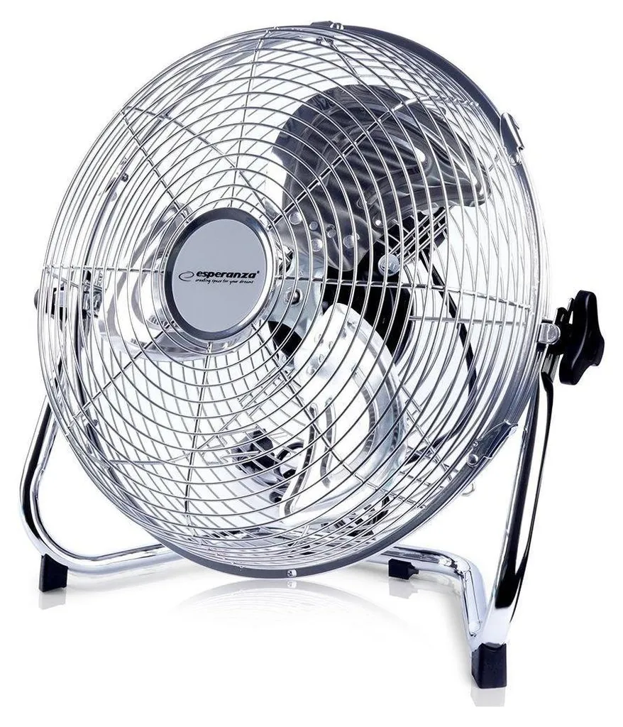 ESPERANZA EHF005 Scirocco Ventilateur de circulation 12'' Chrome 50W
