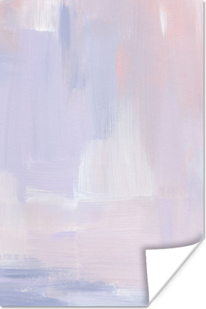 MuchoWow Poster Pastell - Farbe - Gestaltung 60x90 cm - Wanddekoration