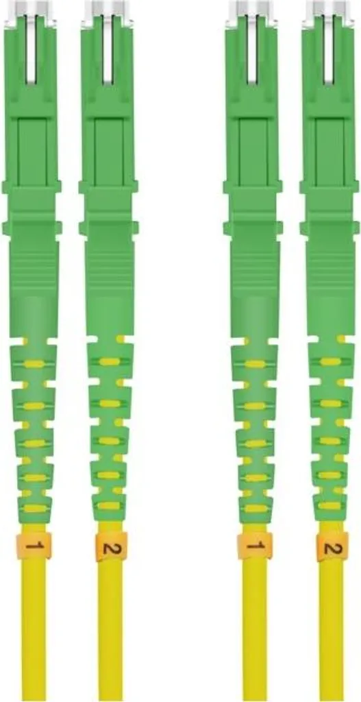 Helos 254650 Helos LWL Patchkabel E2000® APC Duplex gelb