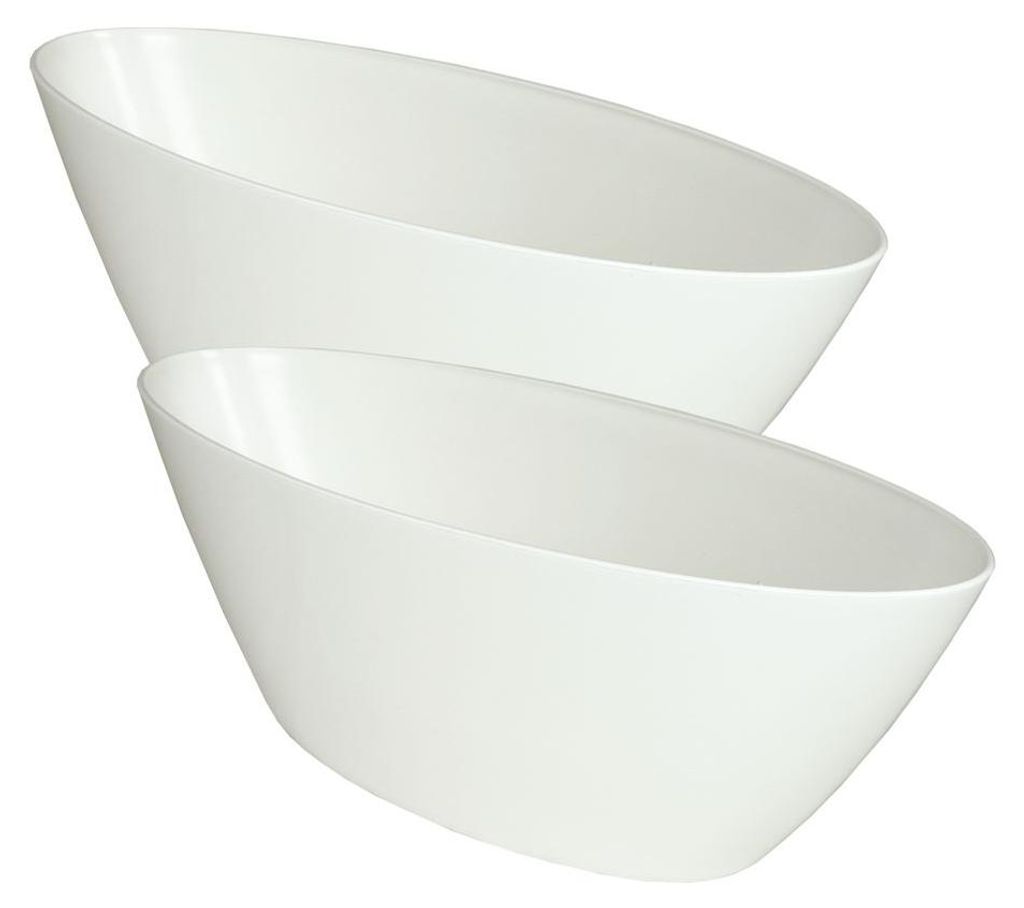 MePla - 2 Stück - Orchideen-Schiffchen L 40 weiss Produktbild 