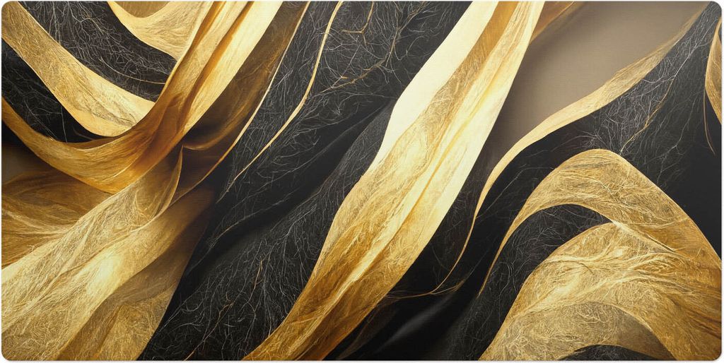 Wellenlinien– Schreibtischunterlage – Schreibtisch Tischunterlage – 90x45 cm – Unterlage Groß Schreibtischmatte