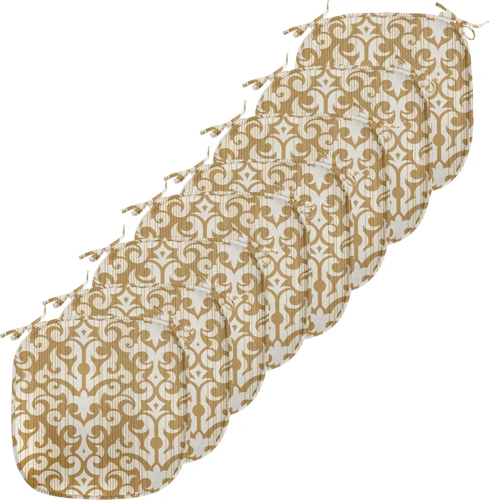 Coussin de Chaise Anti-Tache Lot de 8 pour Protéger vos Sièges de Cuisine