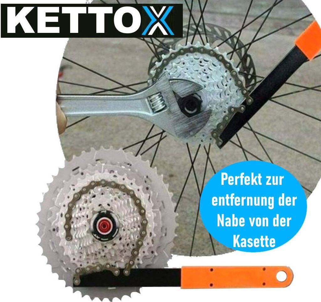 KETTOX Kettenpeitsche Zahnkranz Abzieher Set Schraubkranz Produktbild 4