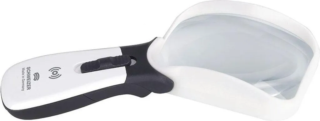 Grande Loupe de Lecture Gauchers 2x 100x75mm LED - Schweizer ERGO-Lux