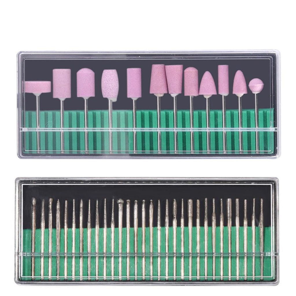 54 Stück Nagelfräser Bits Set, professionelle Fräser Aufsätze für Gel, Acryl & Nagelhaut, Maniküre & Pediküre
