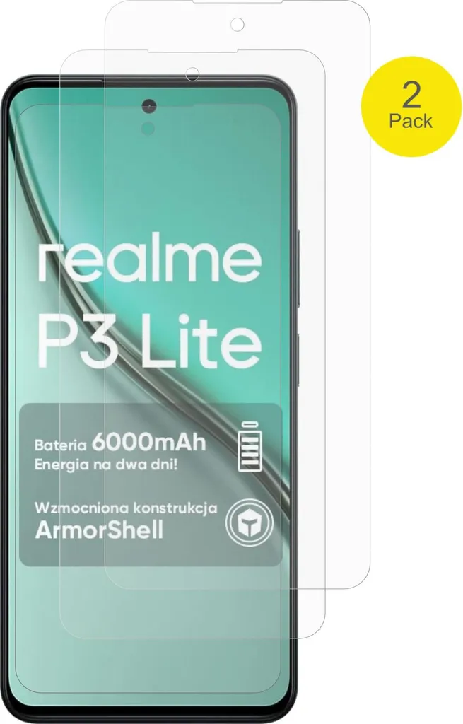 Realme P3 Lite 4G: Pack 2 Pellicole Matte. Stop Riflessi e Ditate! - 2