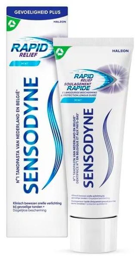 Sensodyne Rapid Relief Mint Tandpasta voor Gevoelige Tanden (75 ml)