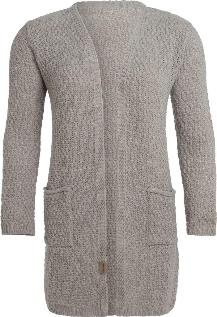 Knit Factory Luna Strickjacke - Iced Clay - 40/42