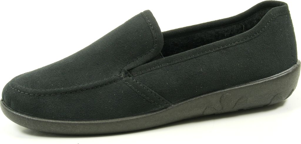 Rohde Ballerup 2224-90 Damen Hausschuhe Ballerinas Schurwolle Weite G , Größe:39 EU, Farbe:Schwarz