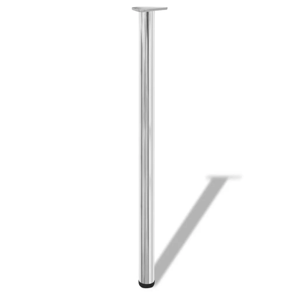 4 Gambe Tavolo h1100mm Cromate Regolabili | Piedi per Mobili Fai-da-te