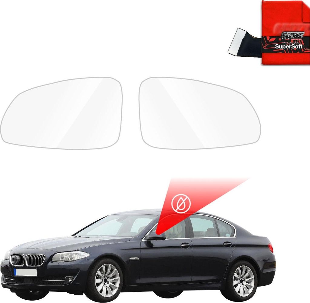 Regenschutzfolie Grizz Protector für Außenspiegel - BMW 5 F10 Sedan PreLCI (2010-2012)