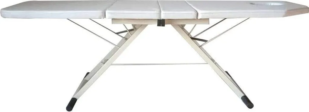 Table de massage transportable blanche pour massage à domicile 182cm - 4