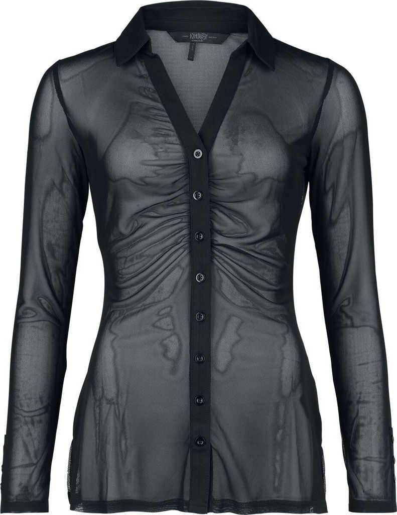 KIHILIST by KILLSTAR Langarmhemd Damen After The After Mesh Shirt schwarz XXL