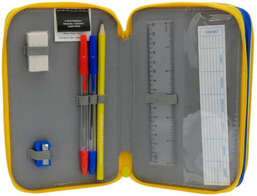 Trousse Pokémon à 3 compartiments zippés grande capacité Cyp Brands