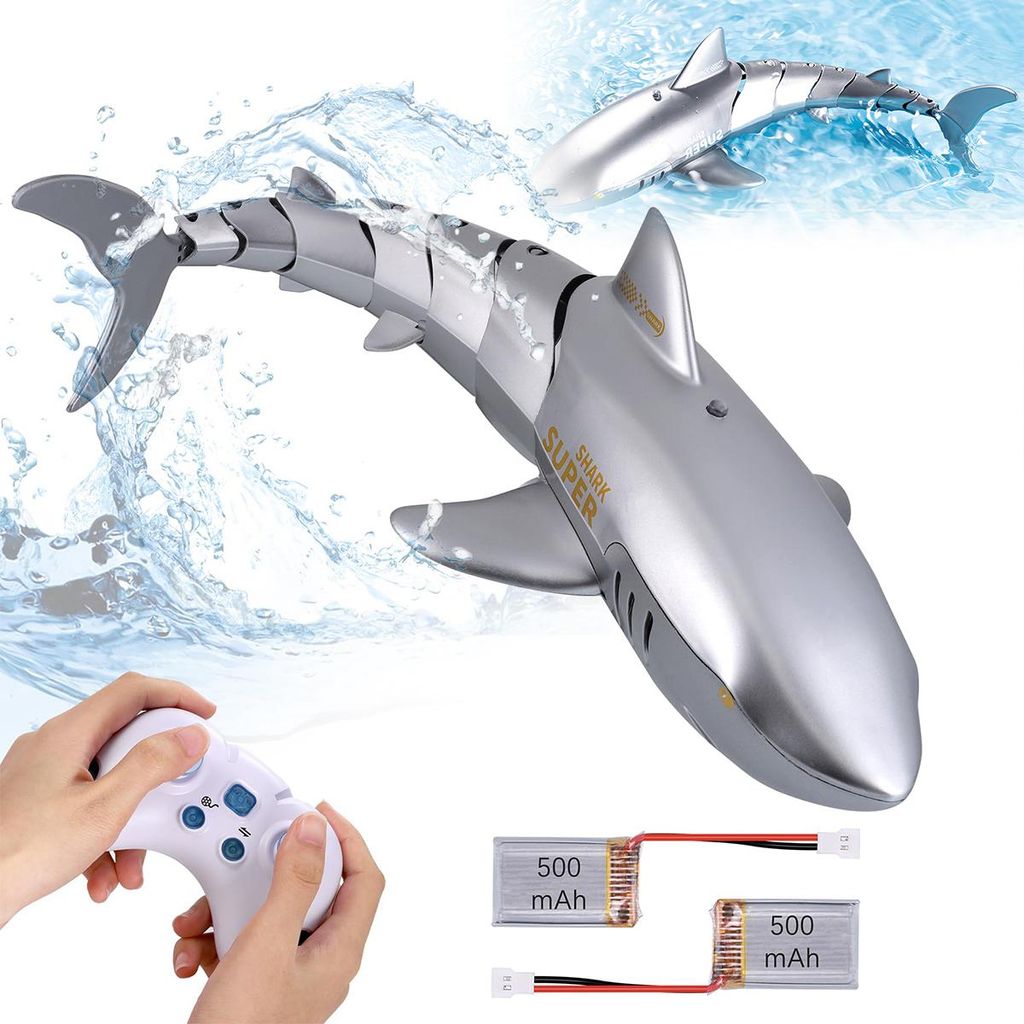 RC Shark Boot, Kinder ferngesteuert, 2.4GHz, 360° drehbar, Produktbild 