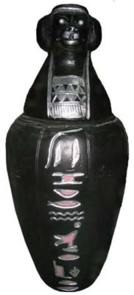 Urne Canope Égyptienne pour Déco Cabinet de Curiosités et Thème Pharaon