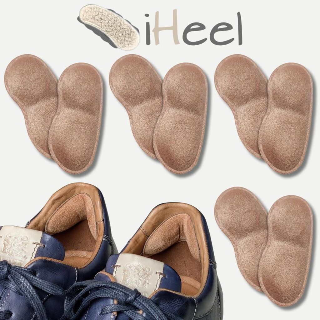 iHeel® Pads - 4er-Pack (8 Stück) - ​Blasen- & Fersenschutz Produktbild 