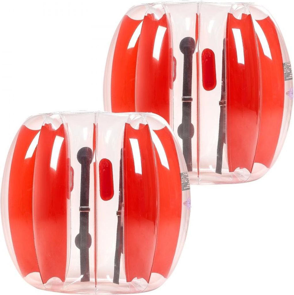 Aufblasbarer Stoßball Bumper Ball - 0,9m Sumo Zorb Ball - 2 Stk. mit Roten Streifen - Große Outdoor Aktivität