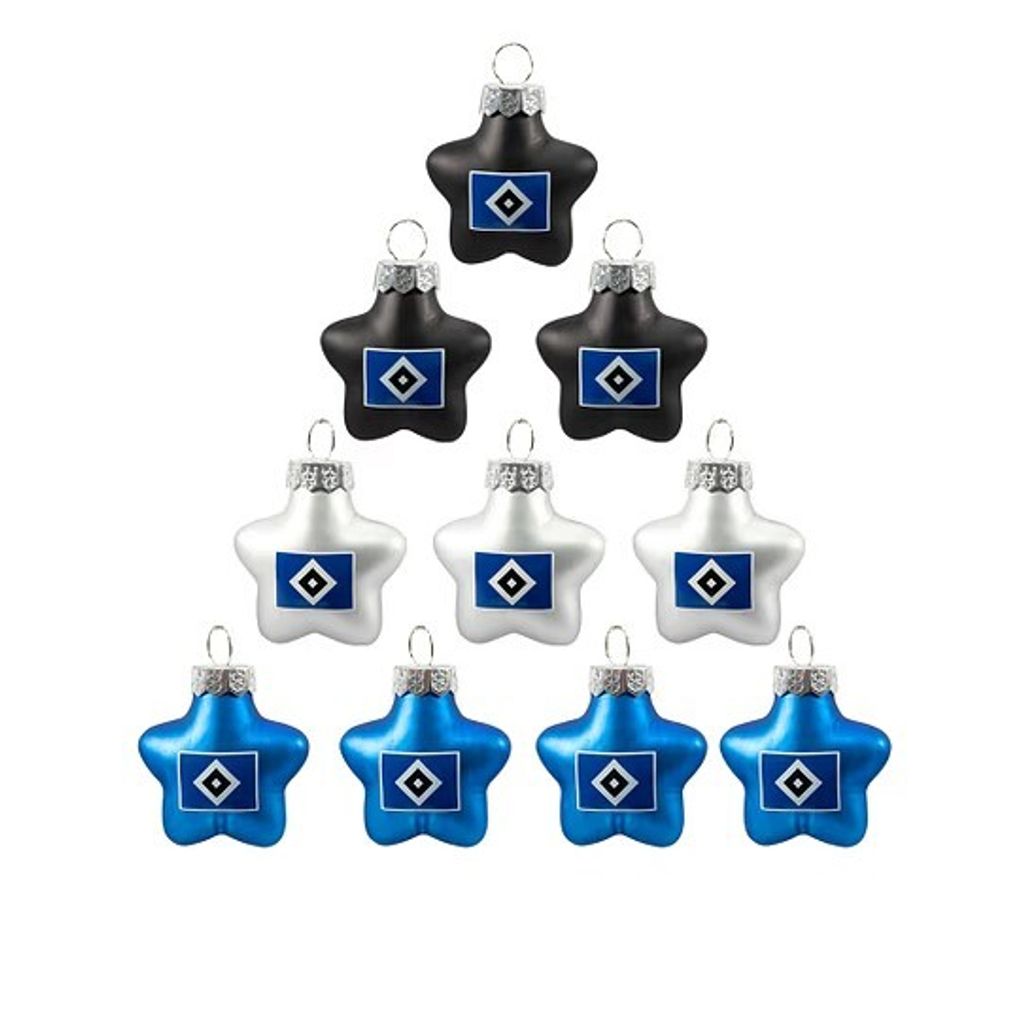 HSV Fanartikel HSV CHRISTBAUMKUGELN 10er Stern ohne Produktbild 