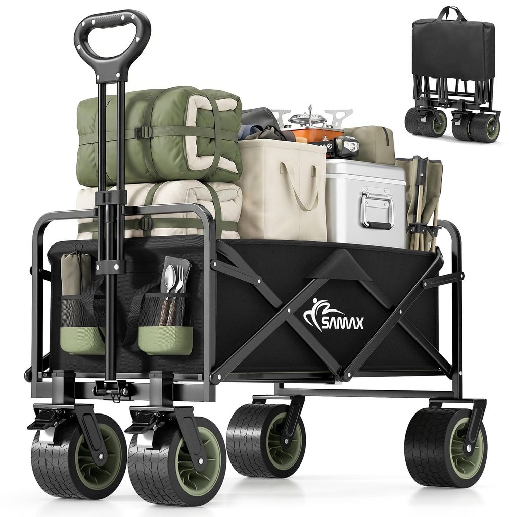 SAMAX Faltbarer Bollerwagen Offroad Camping Edition bis 200 Produktbild 