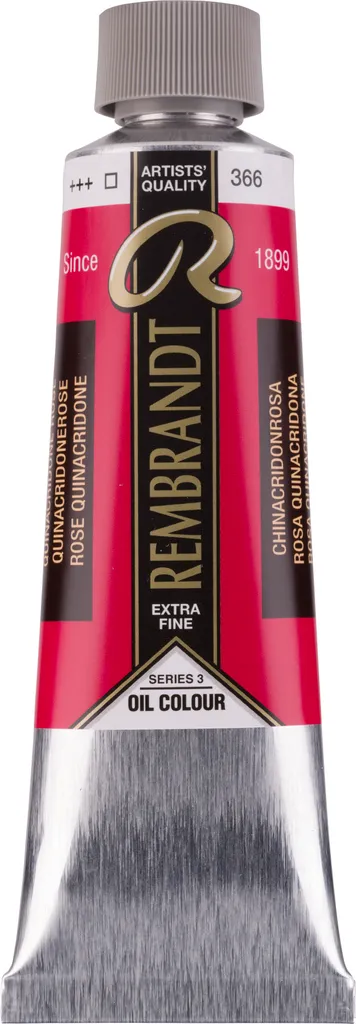 Huile Rembrandt 150 ml Quinacridone Rose 366 : haute concentration