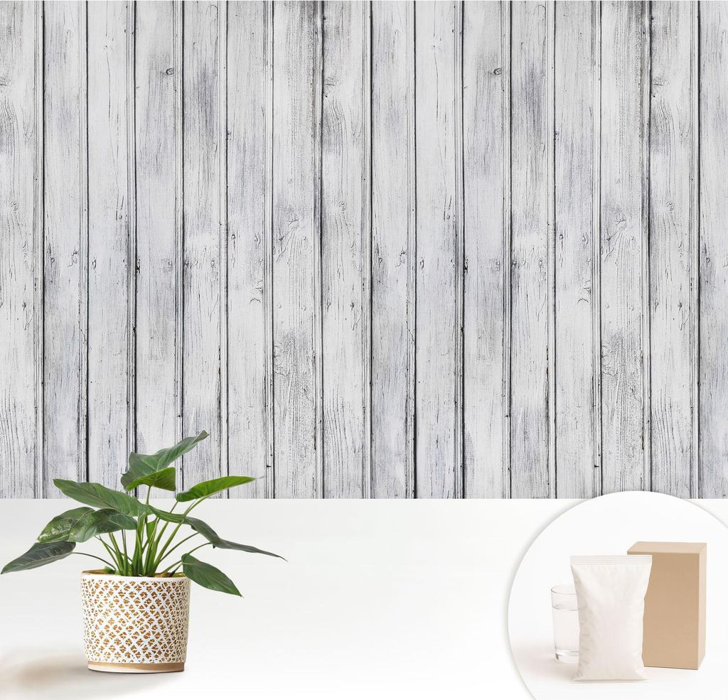 Fototapete - 152x104 cm - Tapete - Wandtapete - Wandbilder - Dekofolie - Tapete Folie - Wand - Dekoration - Wohnzimmer - Holzbretter