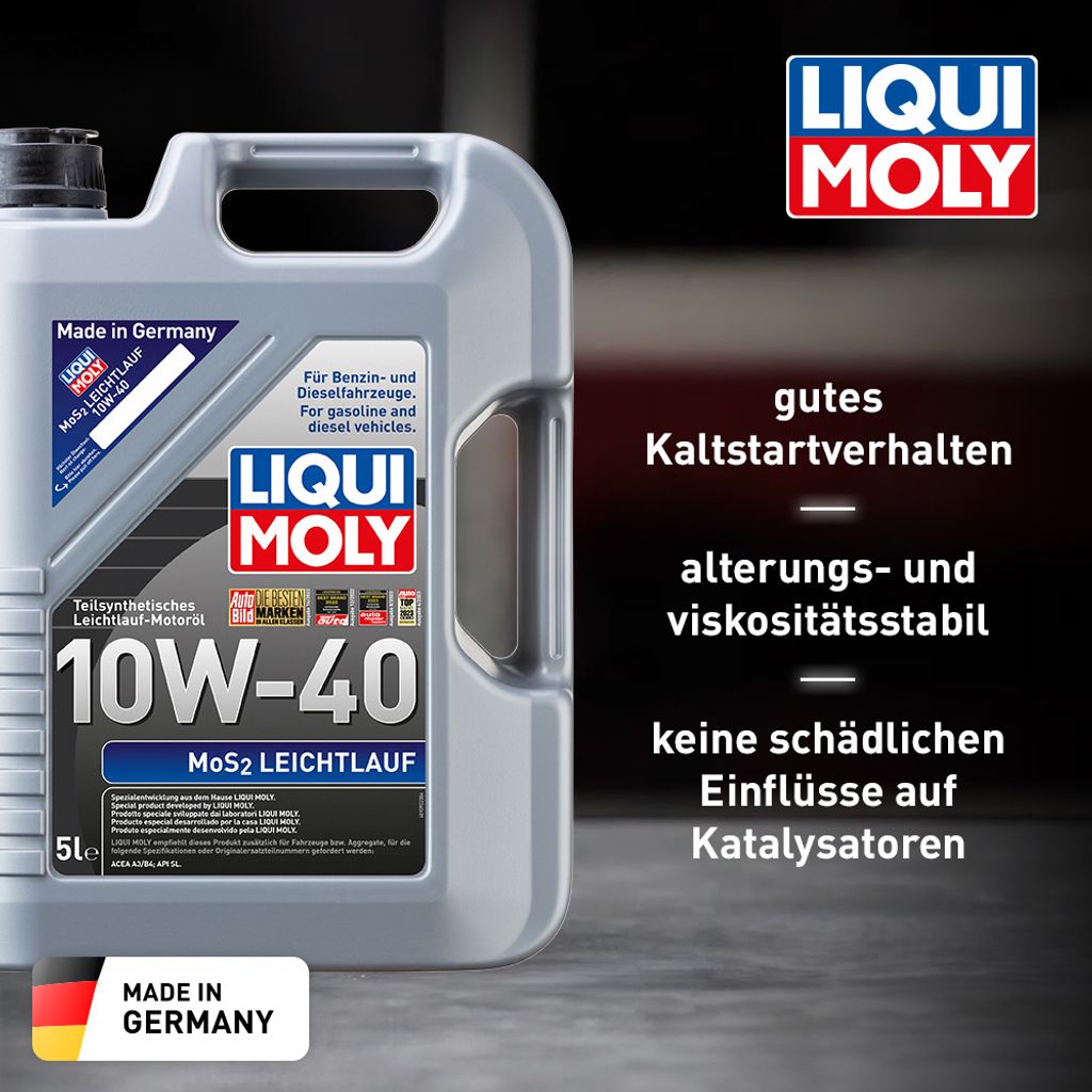 Liqui Moly MoS2 Leichtlauf 10W-40 5 Liter Produktbild 6