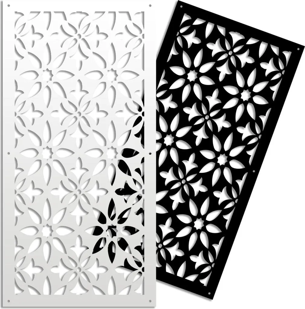 LANCERS Pannello PVC Traforato Nero 50x150 - Parasole e Divisorio Design