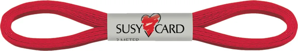 Ruban Cadeau de Noël Rouge 6mm pour Décoration de Paquets et Fêtes Easy