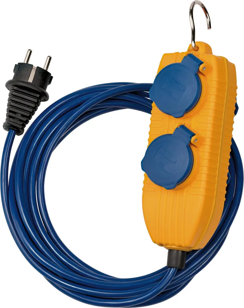 Brennenstuhl 1161750020 Prolunga 5m Blu/Giallo: Sicurezza per Interni