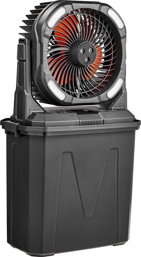 Misting Fan, More than 2700RPM Motor Mister Fan, Mister Cooling Fans with 9L Water Tank, 10000mAh Battery, 4-Speed Wind & 5 Lighting Modes, Water C...