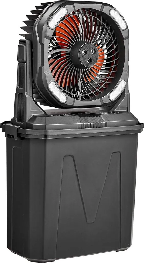 Ventilateur brumisateur 10000 mAh silencieux, grand réservoir d'eau de 9L