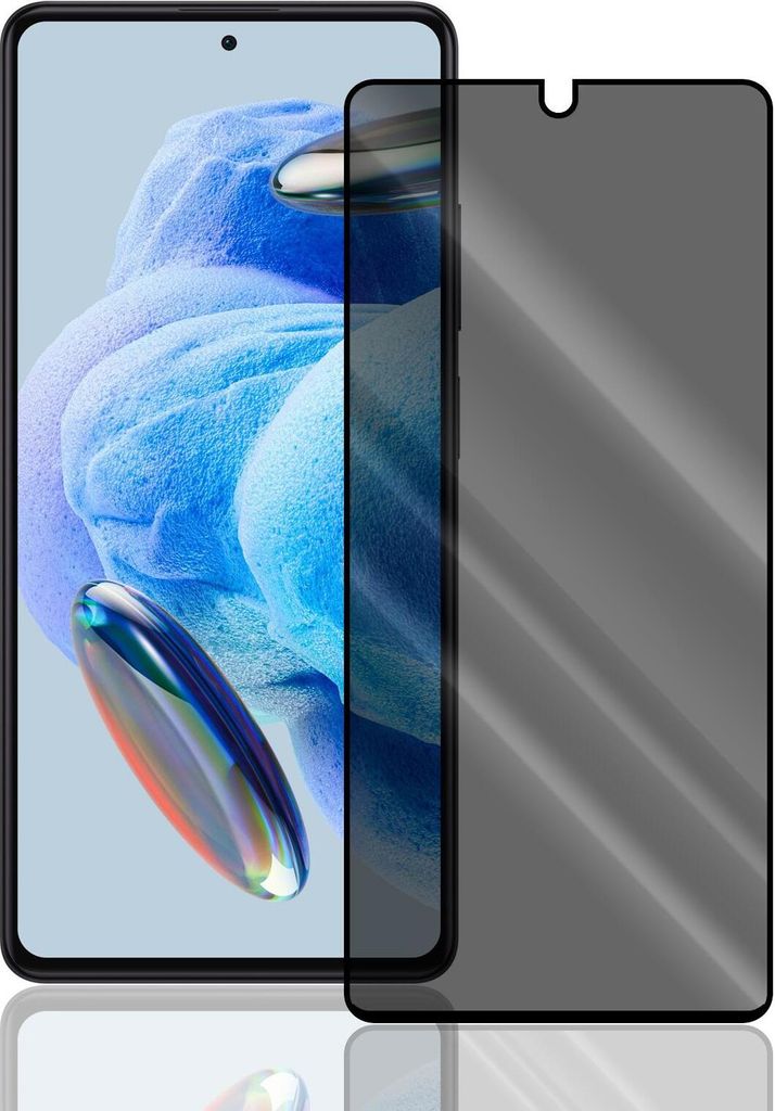 Anti Spy Panzer Folie für Xiaomi Redmi Note 12 Pro Privacy Displayschutzfolie Sichtschutz Glasfolie Schutzglas