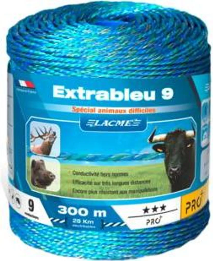 Évitez les Fuites de Bétail avec le Fil EXTRABLEU Lacmé 300m 631350
