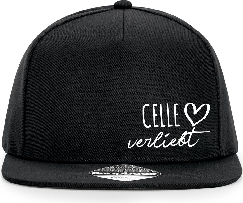 Huuraa Cappy Mütze Celle verliebt Black Polyester Snapback Kappe Geschenkidee
