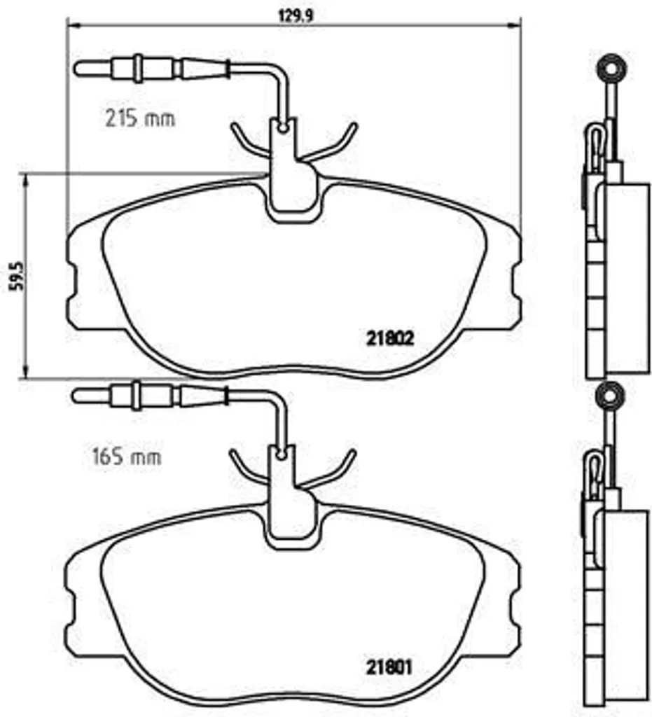 Brembo P 23 061 Plaquettes de frein OE 71752992 pour Expert et Jumpy