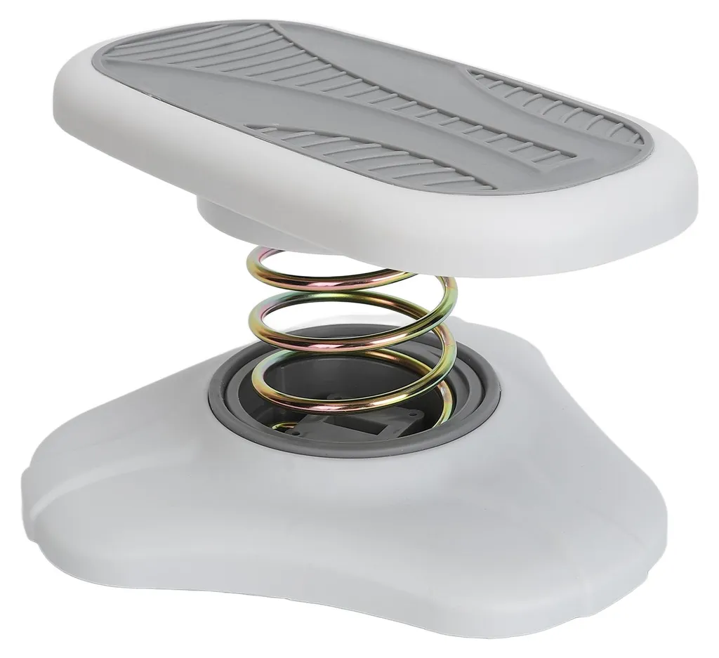 Support de toilettes ergonomique gris, marchepied stable pour adulte