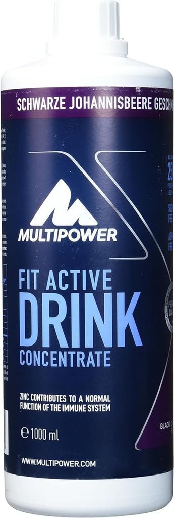 A bottle of Multipower Fit Active Drink Concentrate.