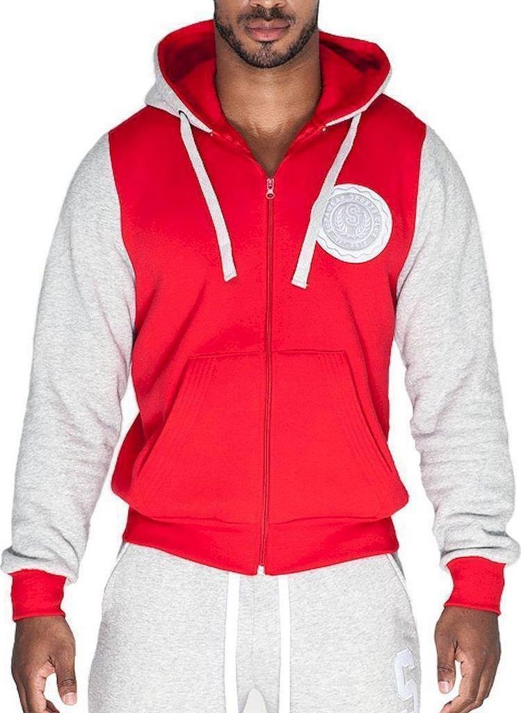 Supawear Sports Club Varsity Hoodie T-Shirt Red M