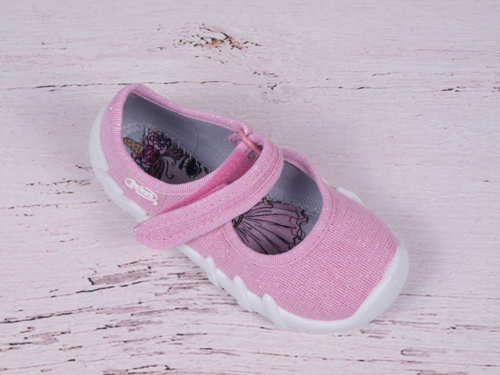 Mädchen Ballerinas Hausschuhe Befado Prinzessin Rosa 20