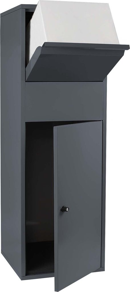 Wiltec Paketkasten Anthrazit 460 x 450 x 1400 mm, Paketbox Produktbild 